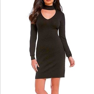 Michael Kors | Black Choker-Collar | Sweater Dress | Sz M |